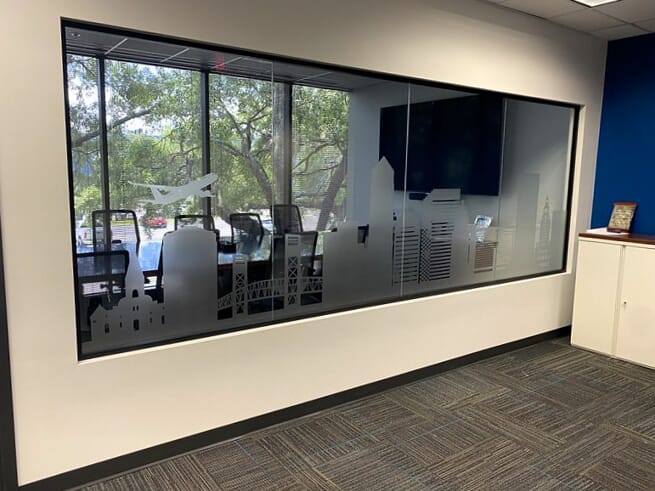 Custom Frosted Etched Vinyl